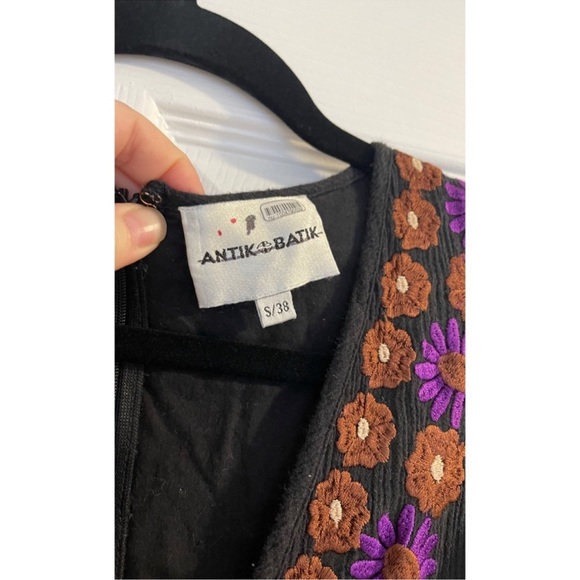 Anthropologie Antik Batik Julie Embroidered Cotton-gauze Maxi Dress - Picture 8 of 10